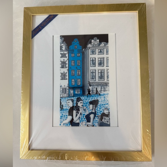 Louis Vuitton Other - Louis Vuitton Ruben Toledo Art Print/ Postcard Custom Framed (STOCKHOM)